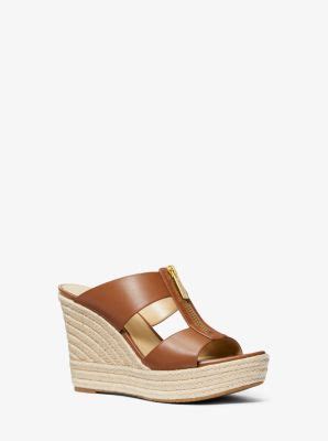 Bradley Leather Wedge Sandal 